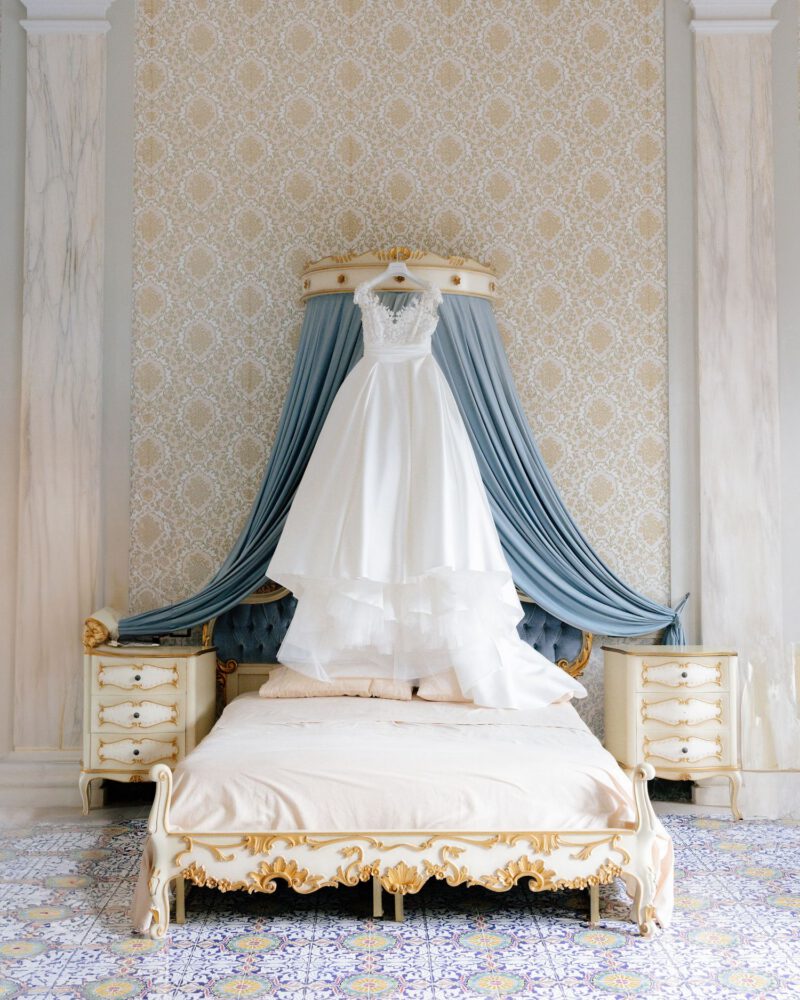Italy wedding photographer at Villa des Vergers near Rimini during bridal preparations